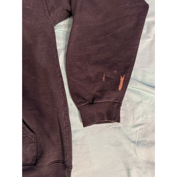 Oswego Hockey Hoodie Men's Charcoal Gray Large Tie Front - Picture 2 of 9